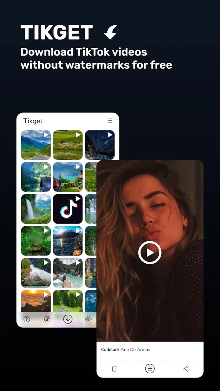 Capture d'écran 2 de Tikget - Video Downloader