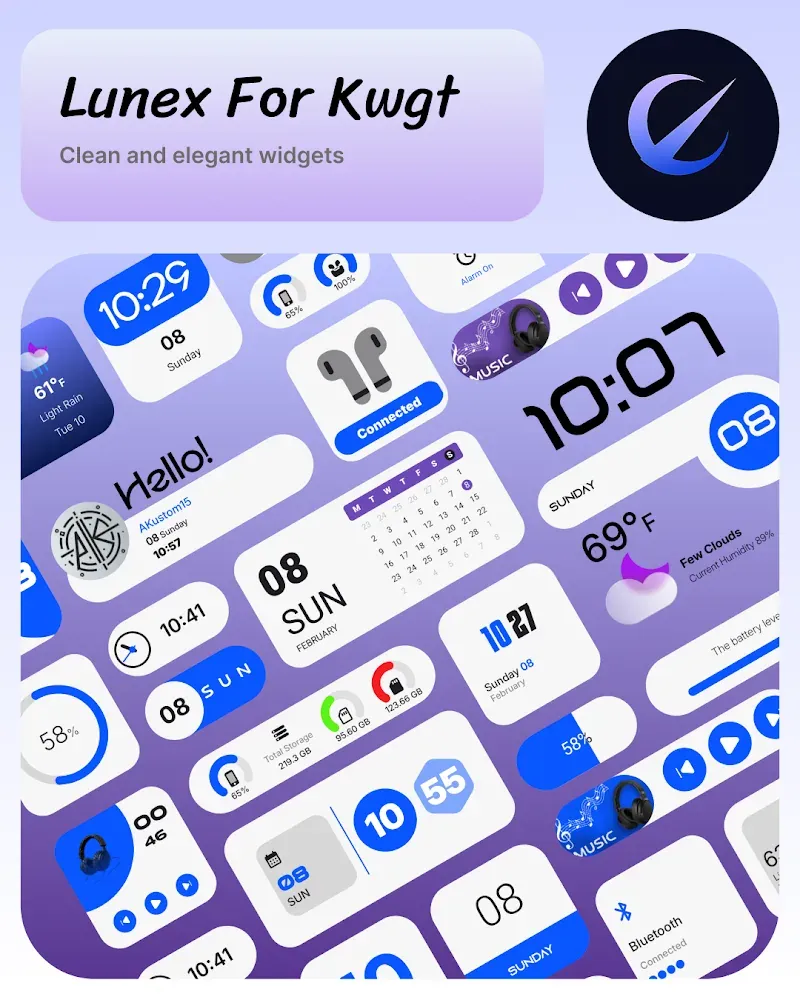 Aperçu d'image 3 de Lunex For Kwgt