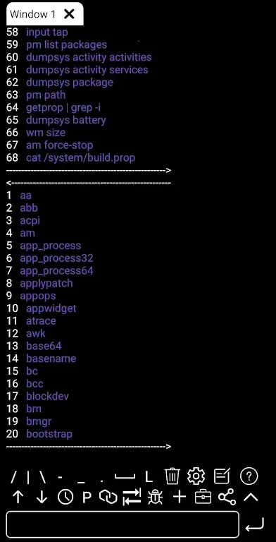 Capture d'écran ADB Shell 6