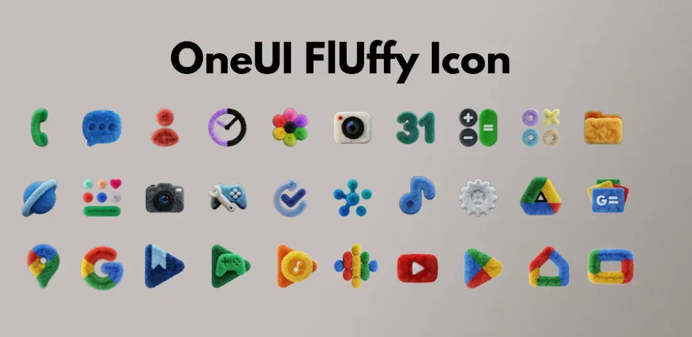 Aperçu OneUI Fluffy Icons 1