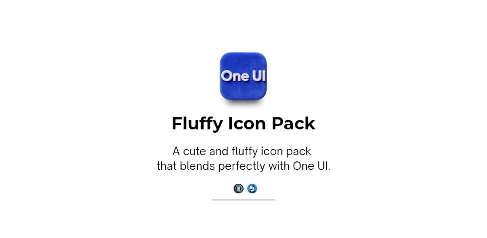 Capture d'écran 1 de One UI Fluffy Icon Pack