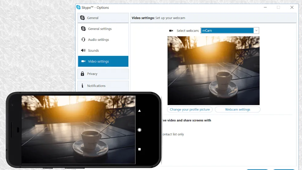 Iriun 4K Webcam capture d'écran 2