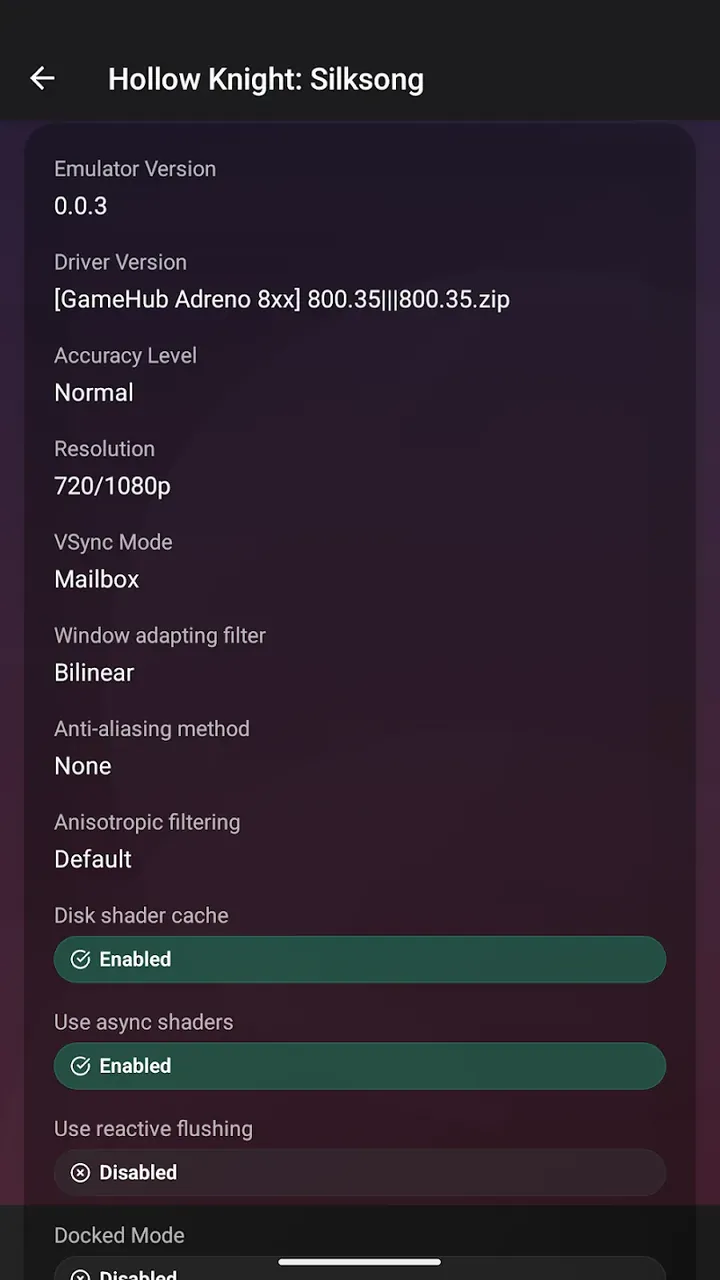 Capture d'écran du gameplay d'EmuReady 5