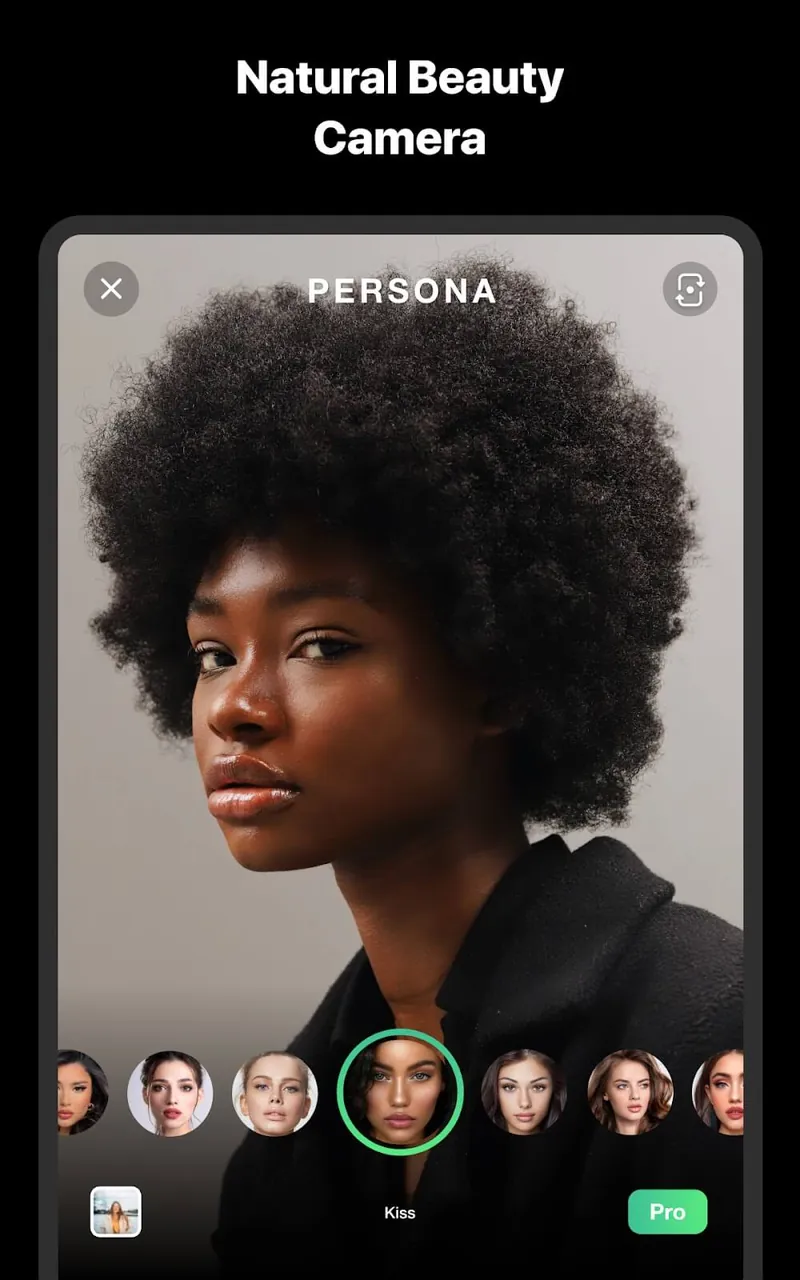 Aperçu de l'application Persona: Beauty Camera 7