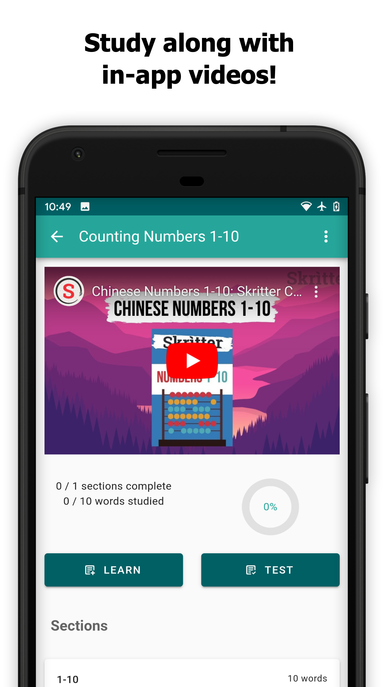 Capture d'écran 2 de l'application Skritter: Write Chinese