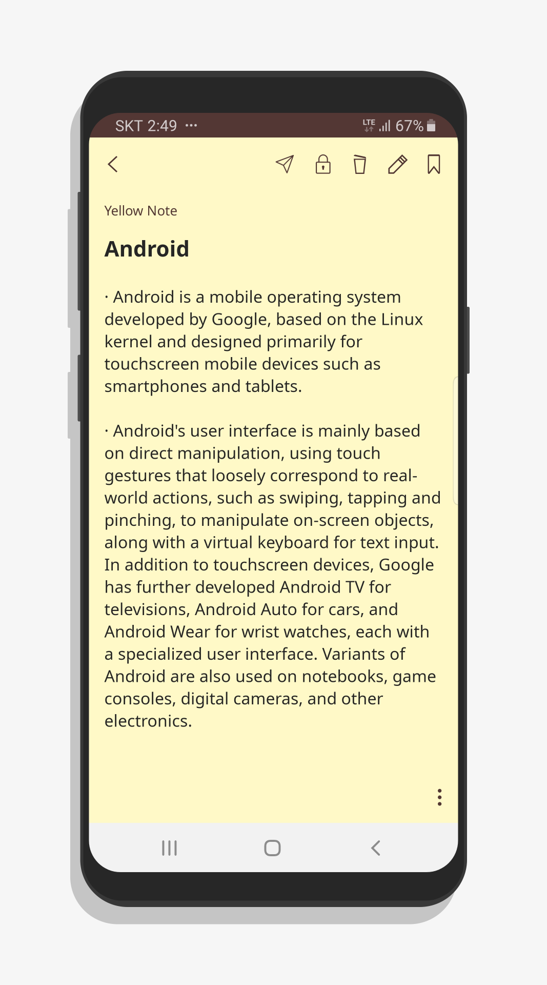 YellowNote - Notepad, Notes capture d'écran 2