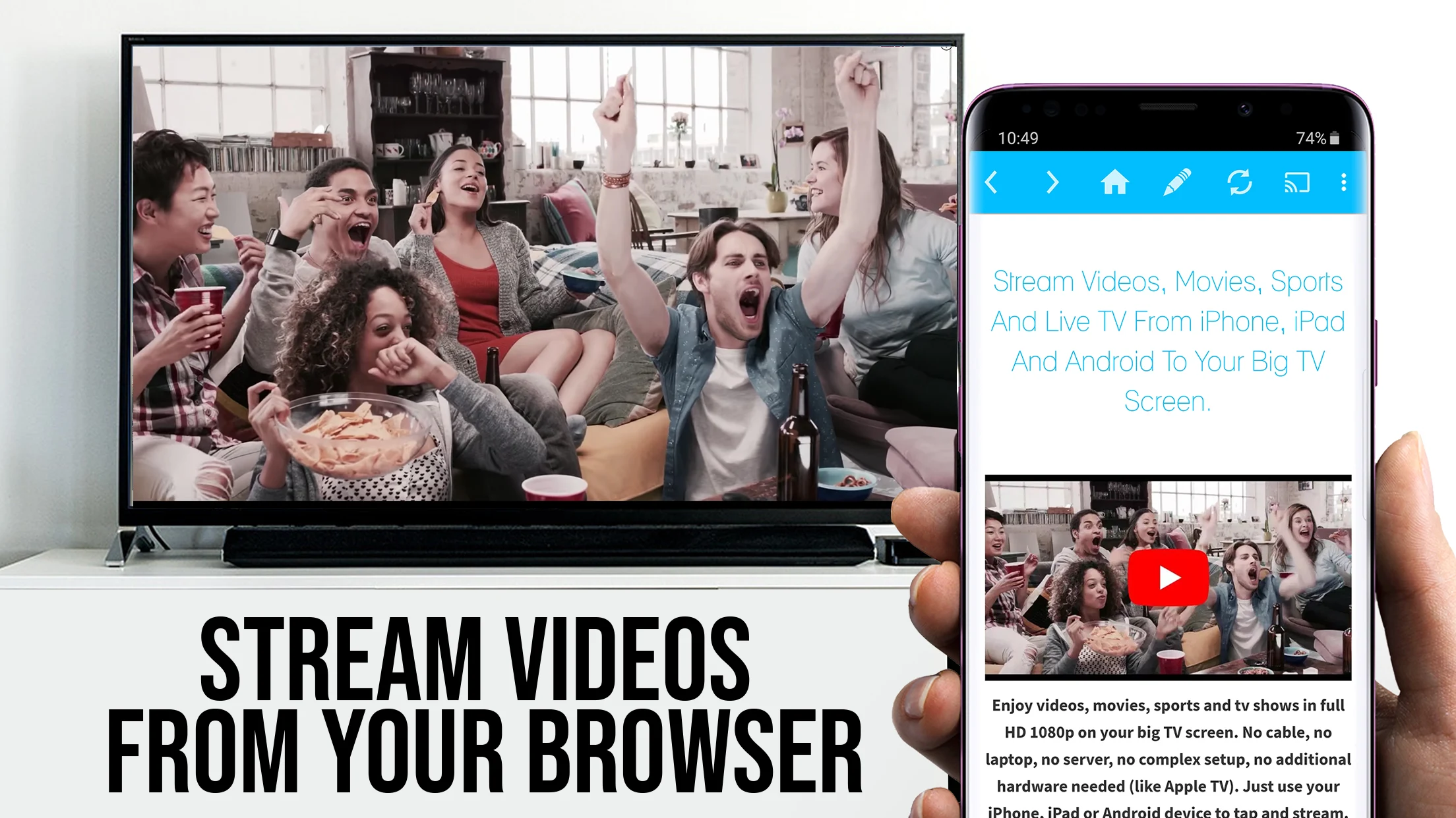 Capture d'écran 1 de TV Cast for Chromecast