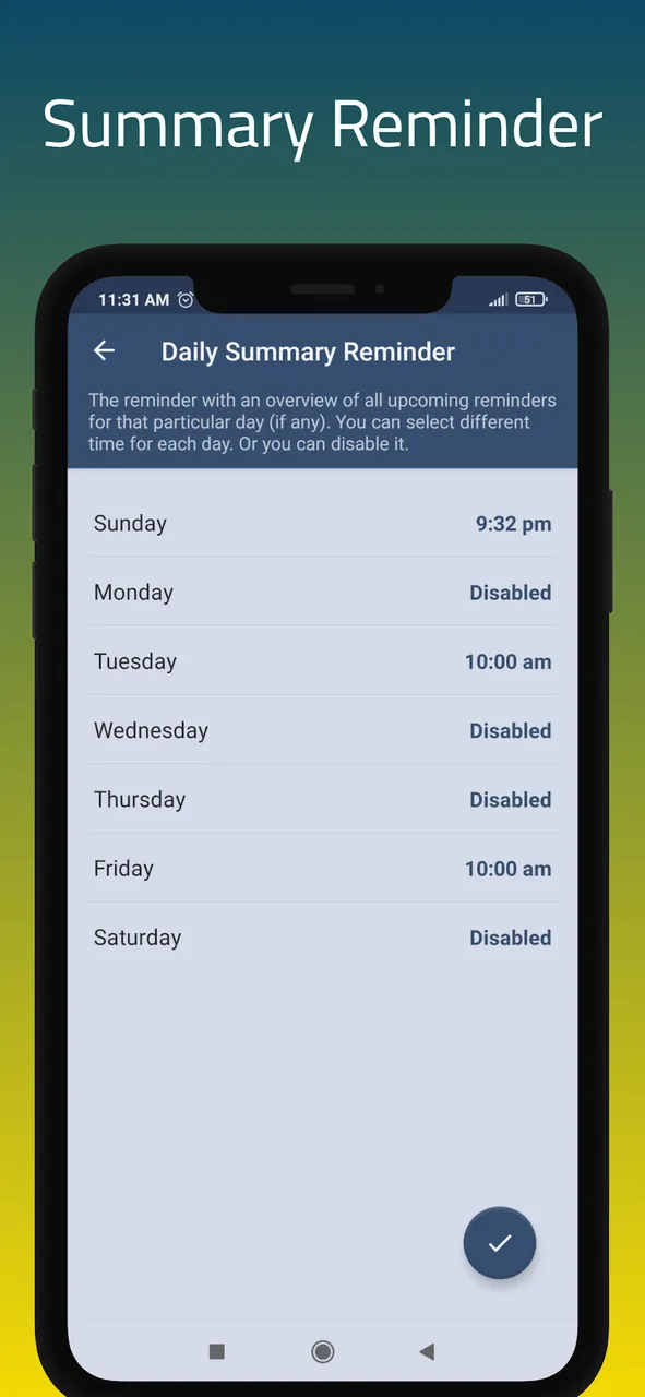 Capture d'écran Reminder Pro 6