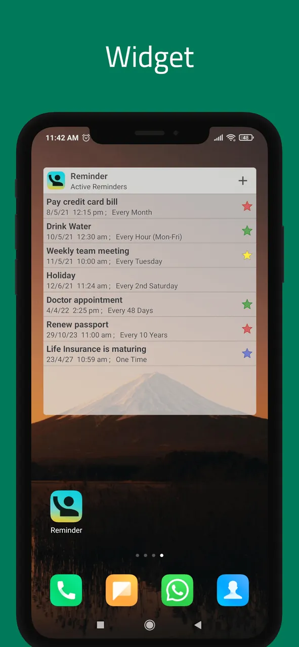 Capture d'écran Reminder Pro 7