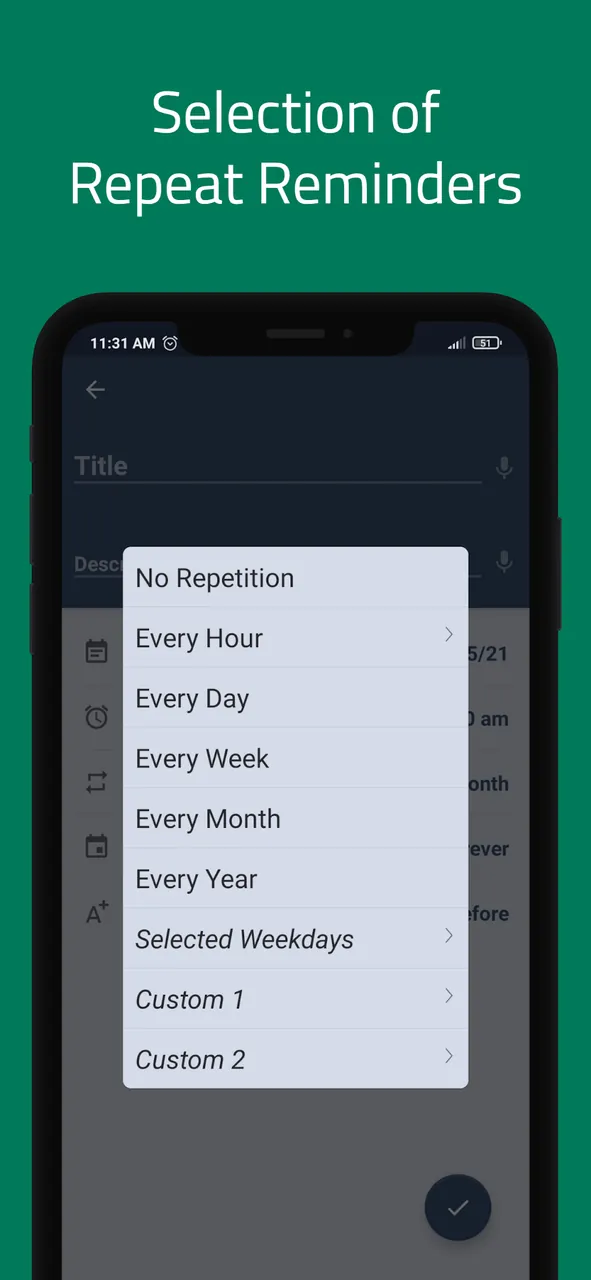 Capture d'écran Reminder Pro 3
