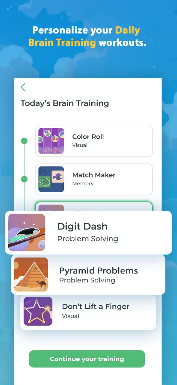 Brainwell - Brain Training capture d'écran 6