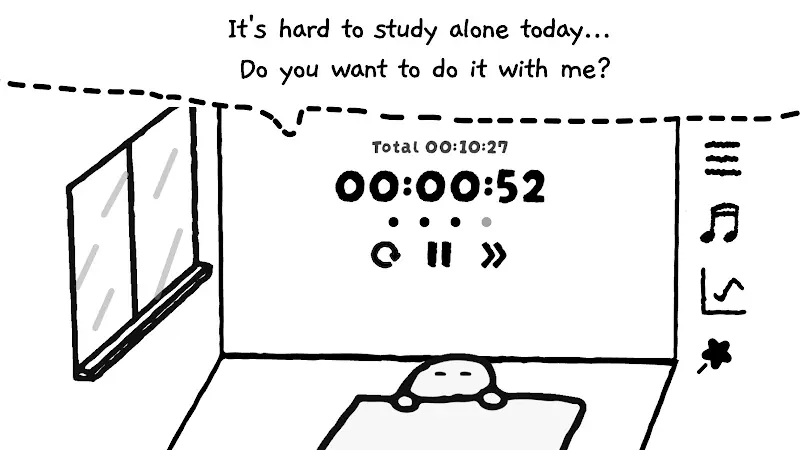 Capture d'écran de l'application Study Time With Rain: Pomodoro 3