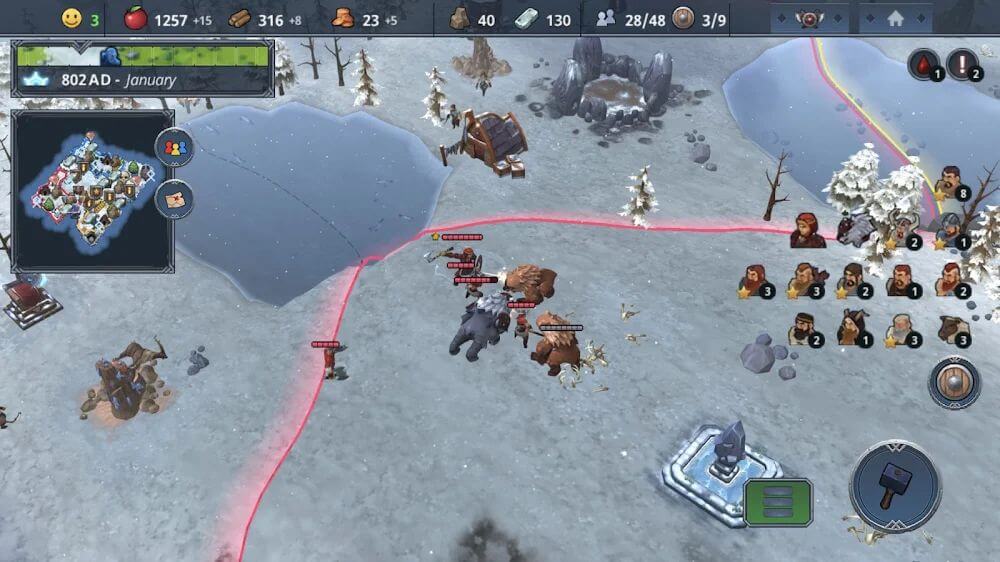 Tangkapan layar Northgard 4