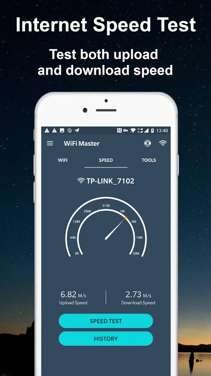 Capture d'écran de l'application WiFi Router Master 4