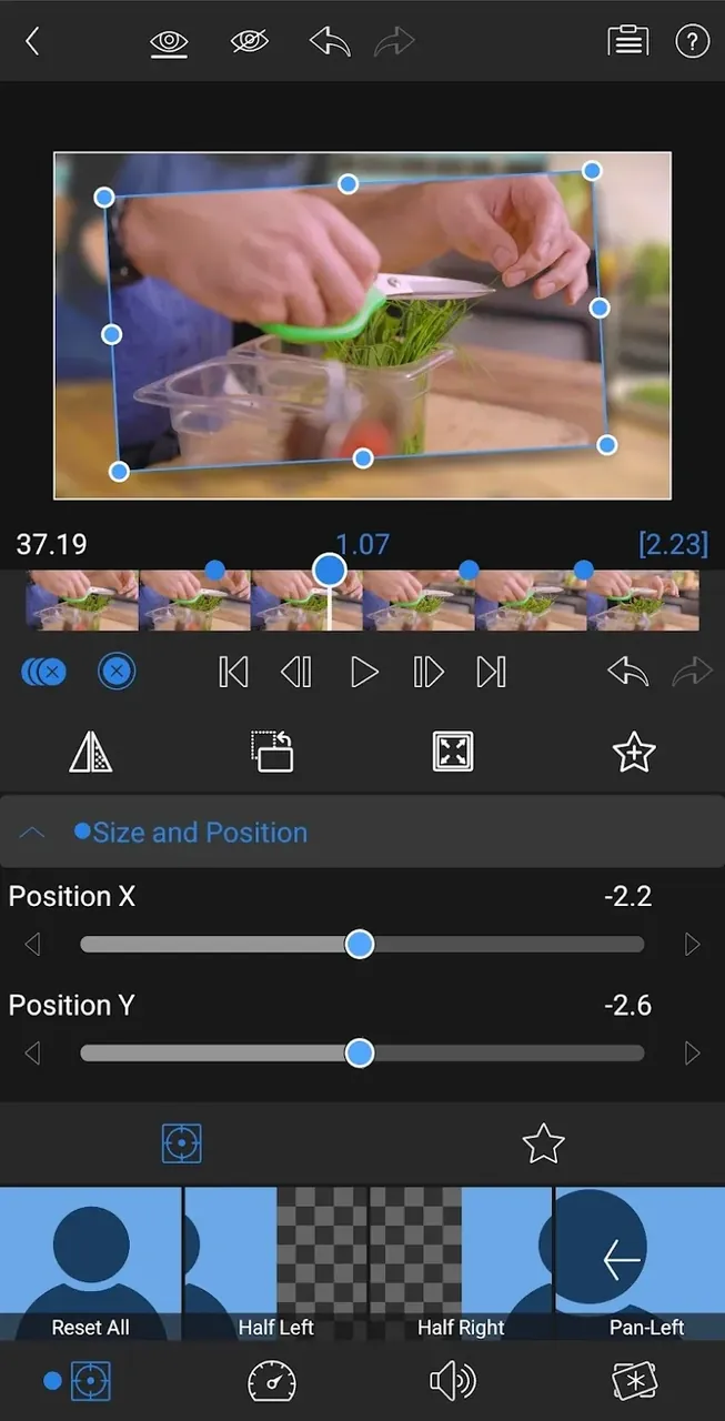 Capture d'écran de l'interface LumaFusion Pro 6