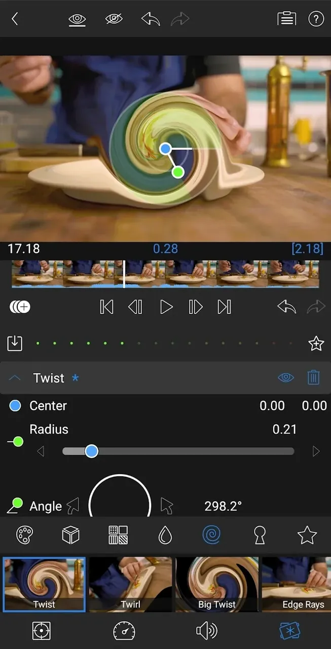 Capture d'écran de l'interface LumaFusion Pro 4