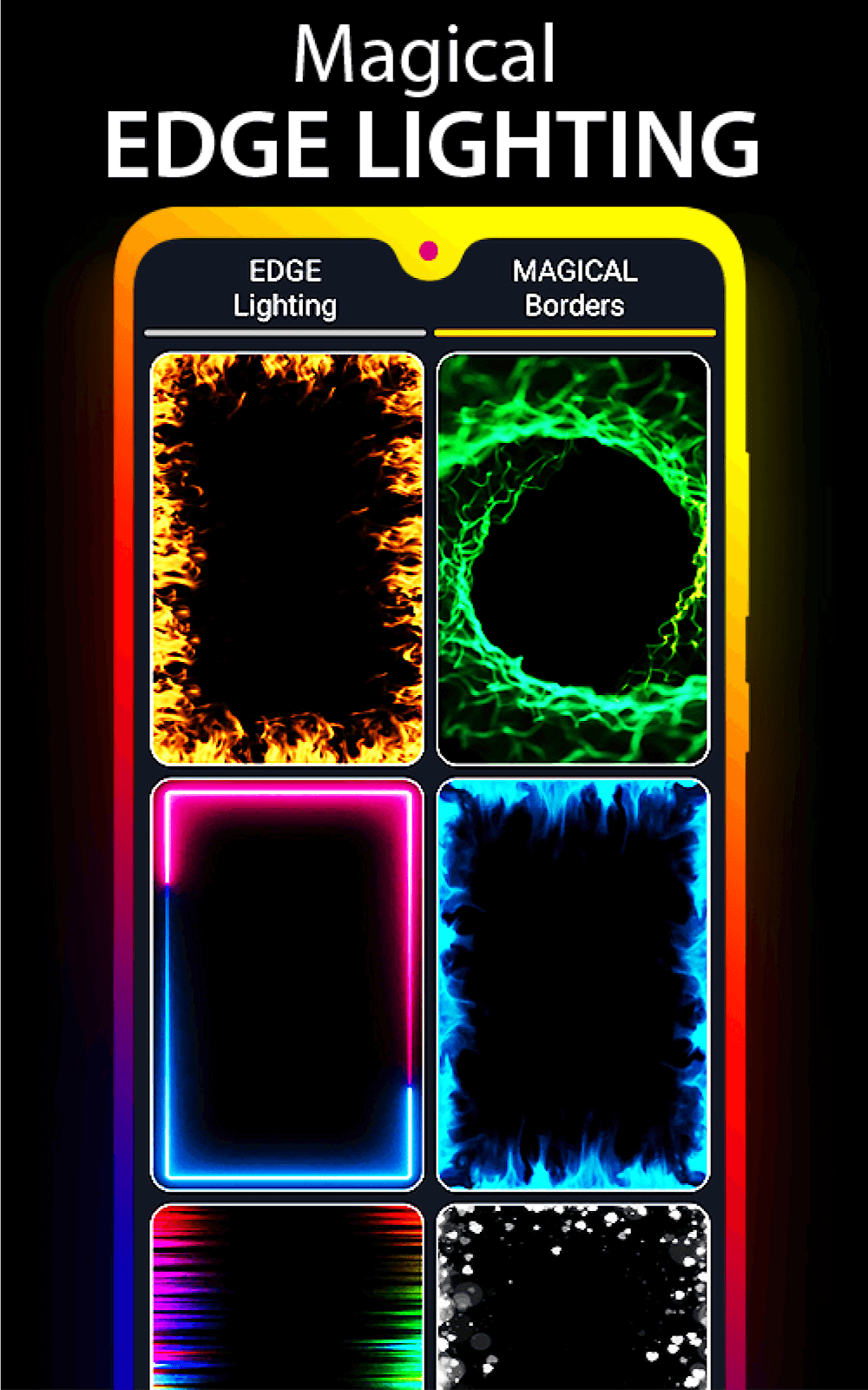 Vue capturée de Edge Lighting - Borderlight