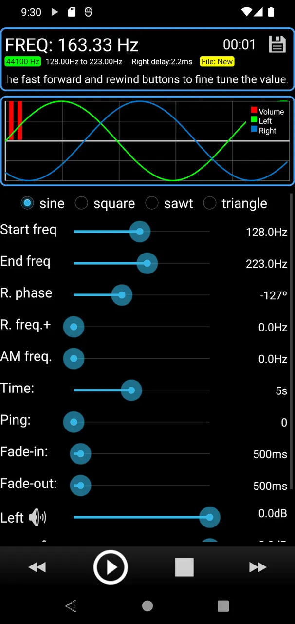 Capture d'écran 5 de Tone Generator PRO