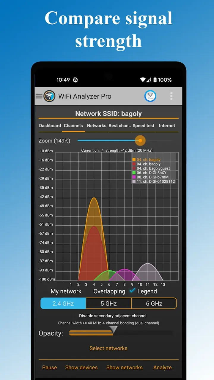 WiFi Analyzer Pro Capture d'écran 2