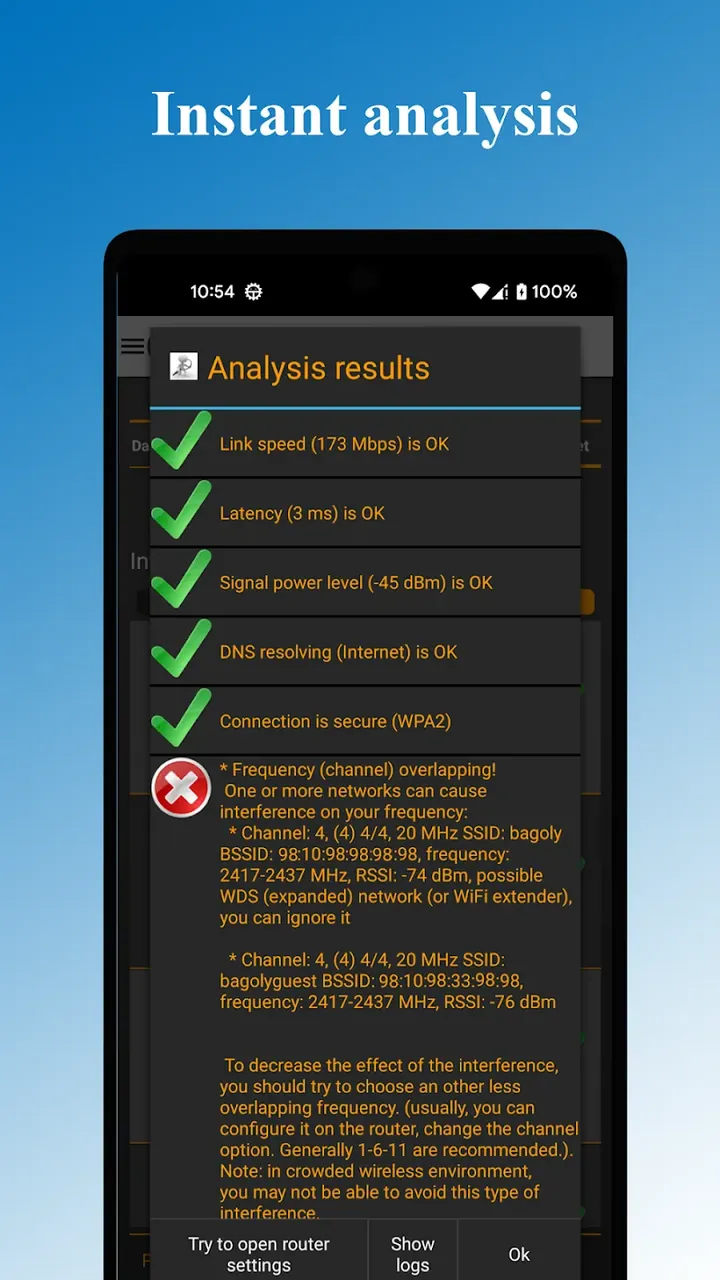 WiFi Analyzer Pro Capture d'écran 6