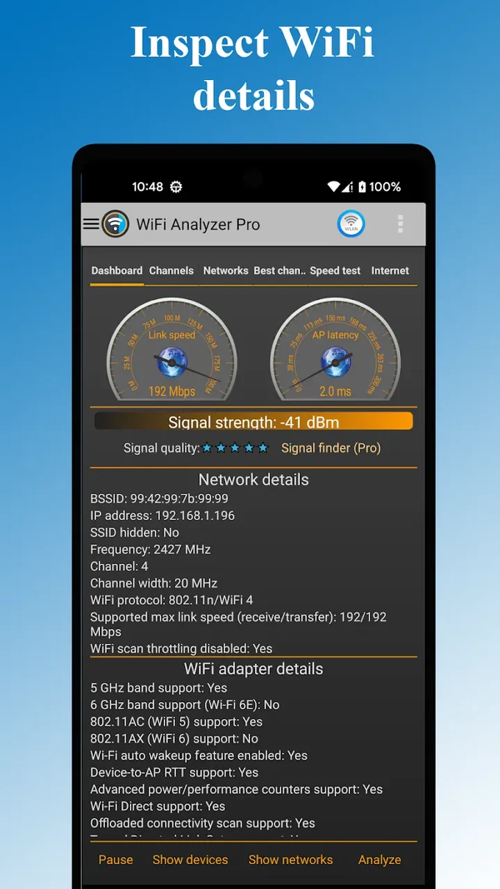 WiFi Analyzer Pro Capture d'écran 3