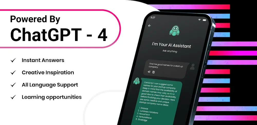 Capture d'écran 1 d'ASKI AI Chat Bot