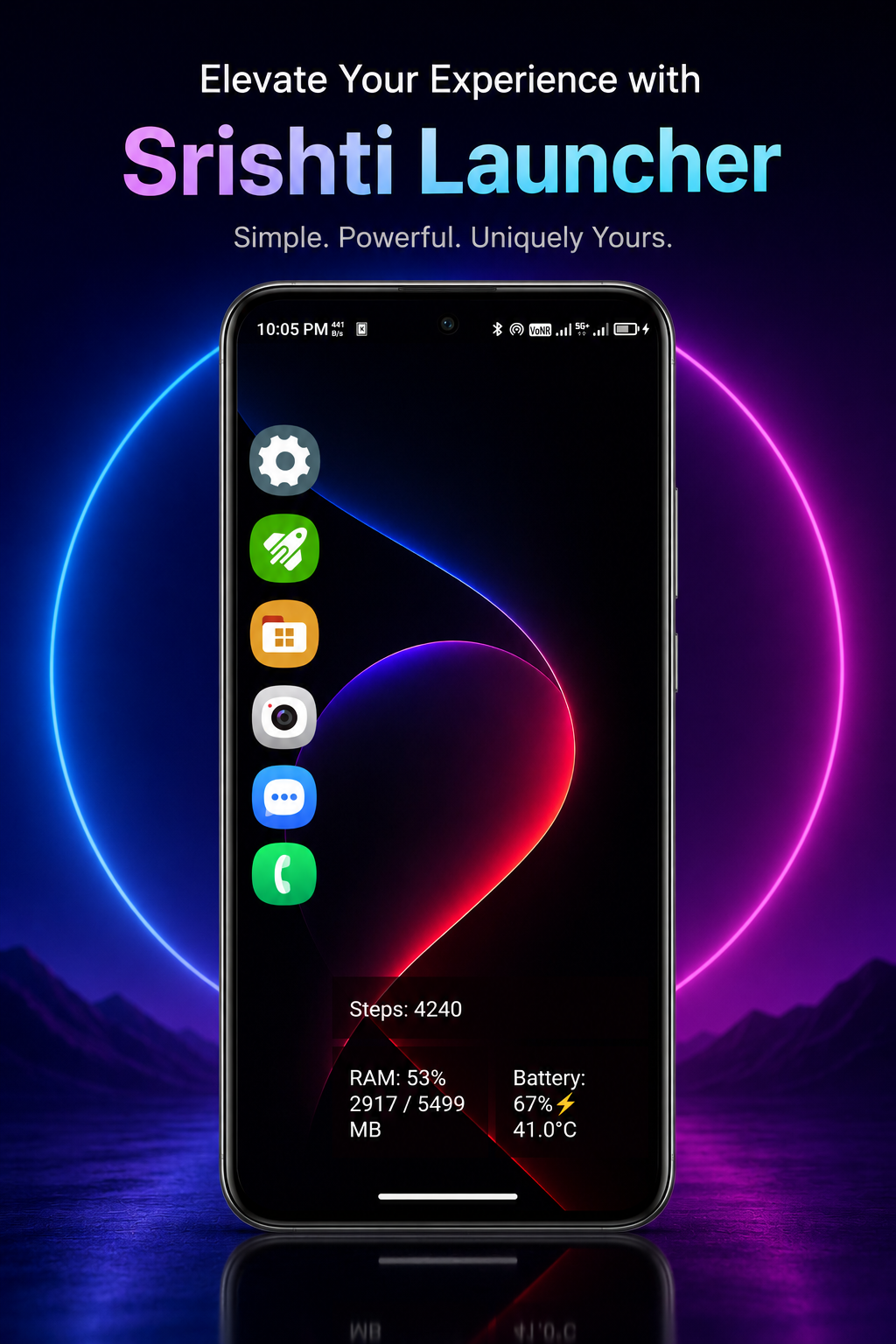 Minimal Launcher: Srishti Pro aperçu 1