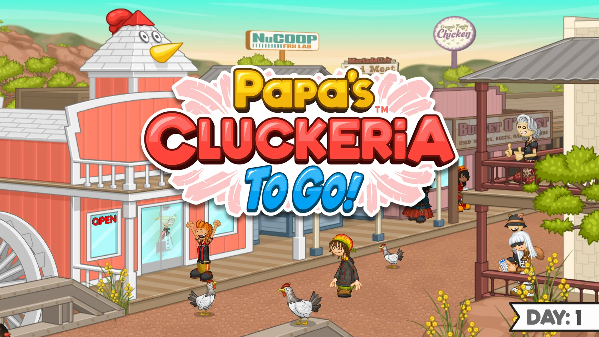 Capture d'écran 1 de Papa's Cluckeria To Go!