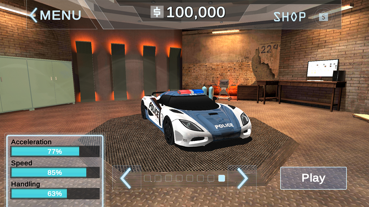 Police Car Simulator Cop Chase capture d'écran 2