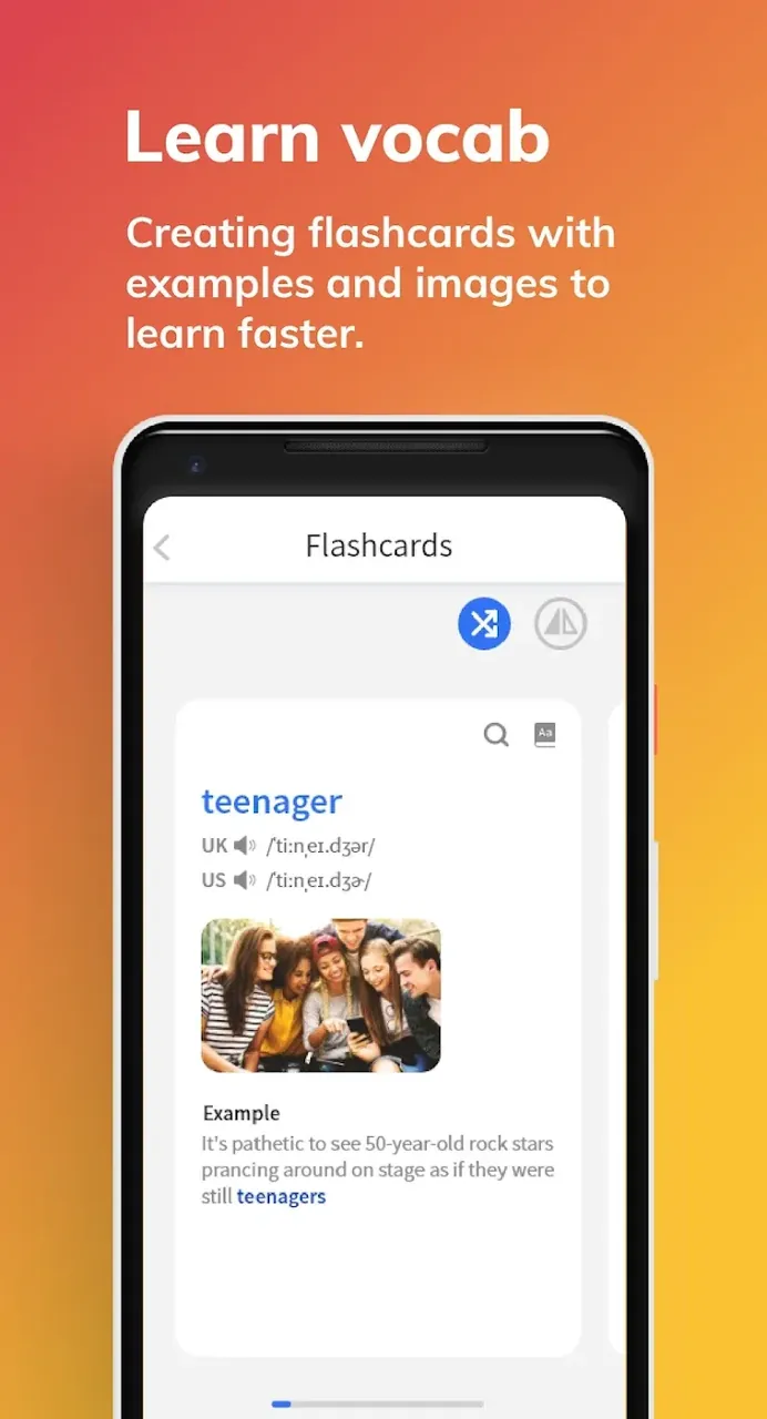 Capture d'écran de l'application 4English 4