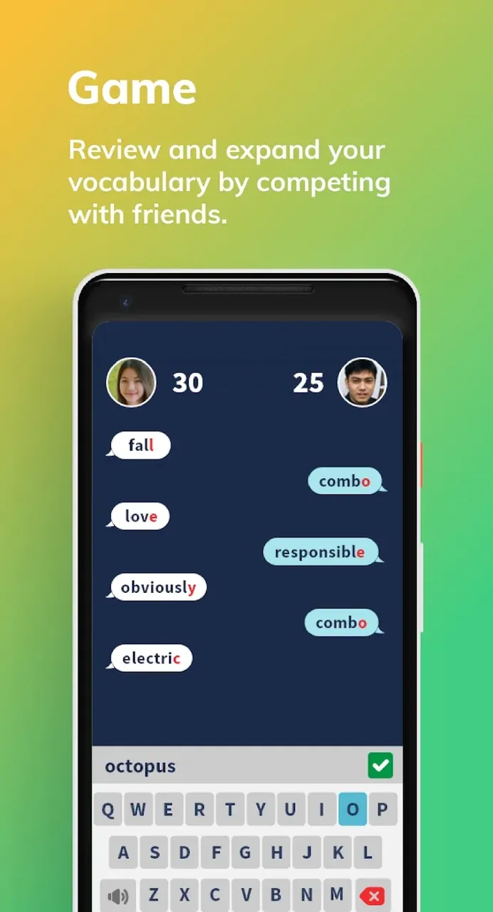 Capture d'écran de l'application 4English 5