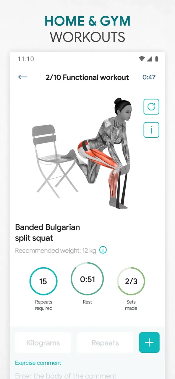Fitness App: Gym Workout Plan - Capture d'écran 3