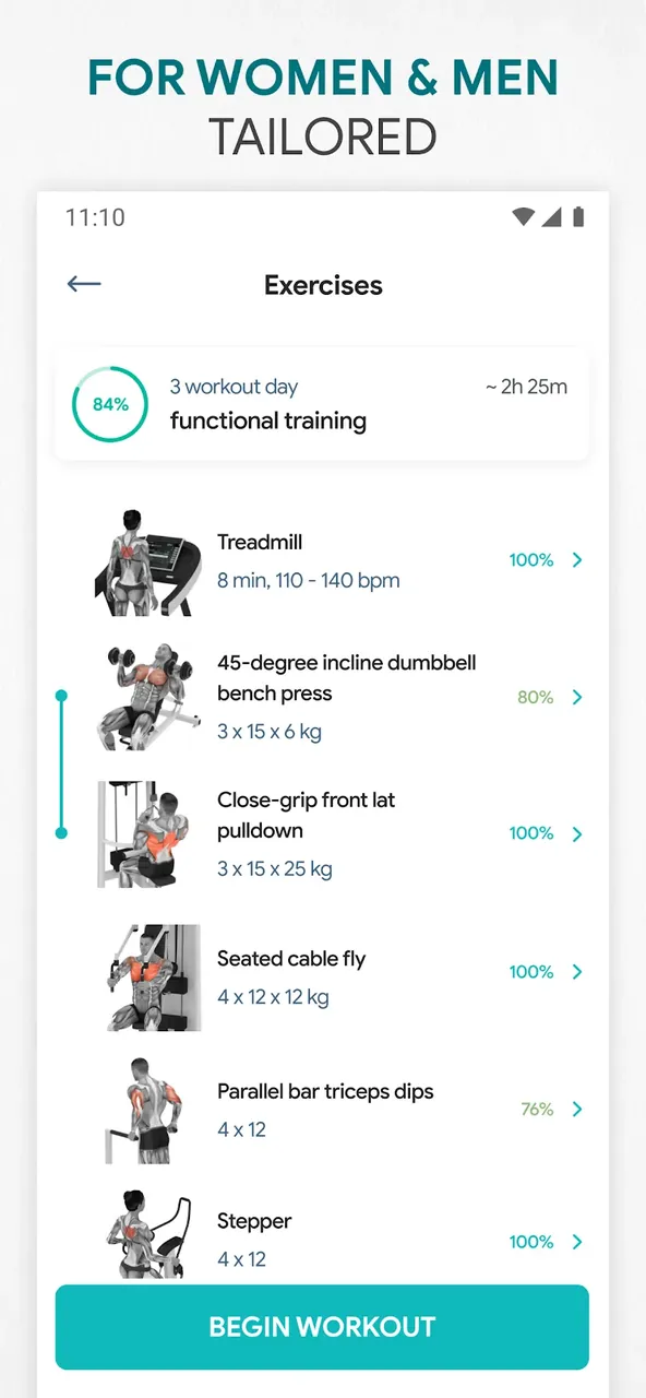 Fitness App: Gym Workout Plan - Capture d'écran 4