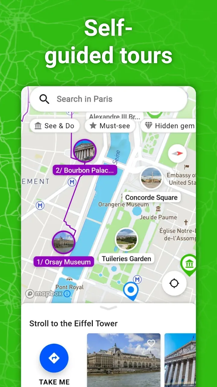 Capture d'écran de l'application SmartGuide 3