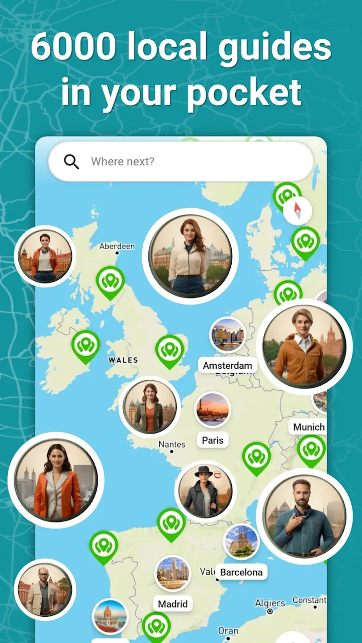 Capture d'écran de l'application SmartGuide 5