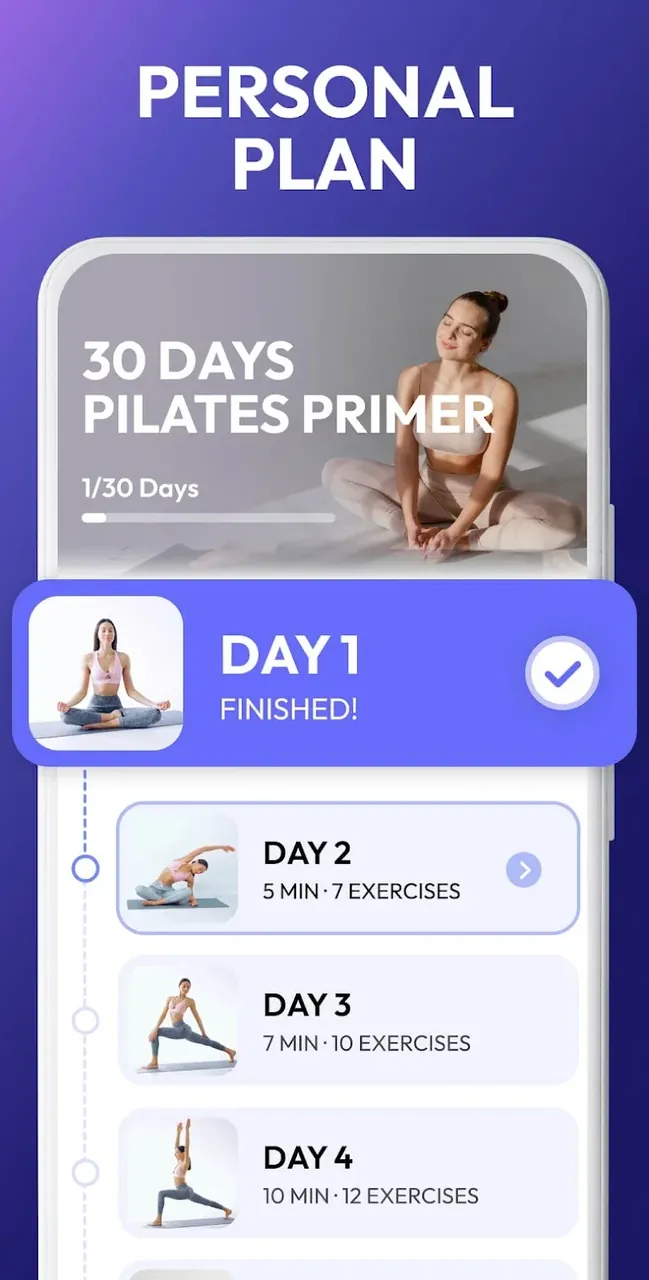 Pilates Workout at Home capture d'écran 3