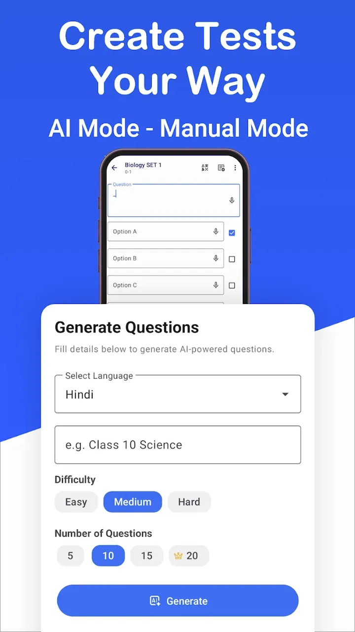 Capture d'écran 3 de Test Maker – quiz maker creator