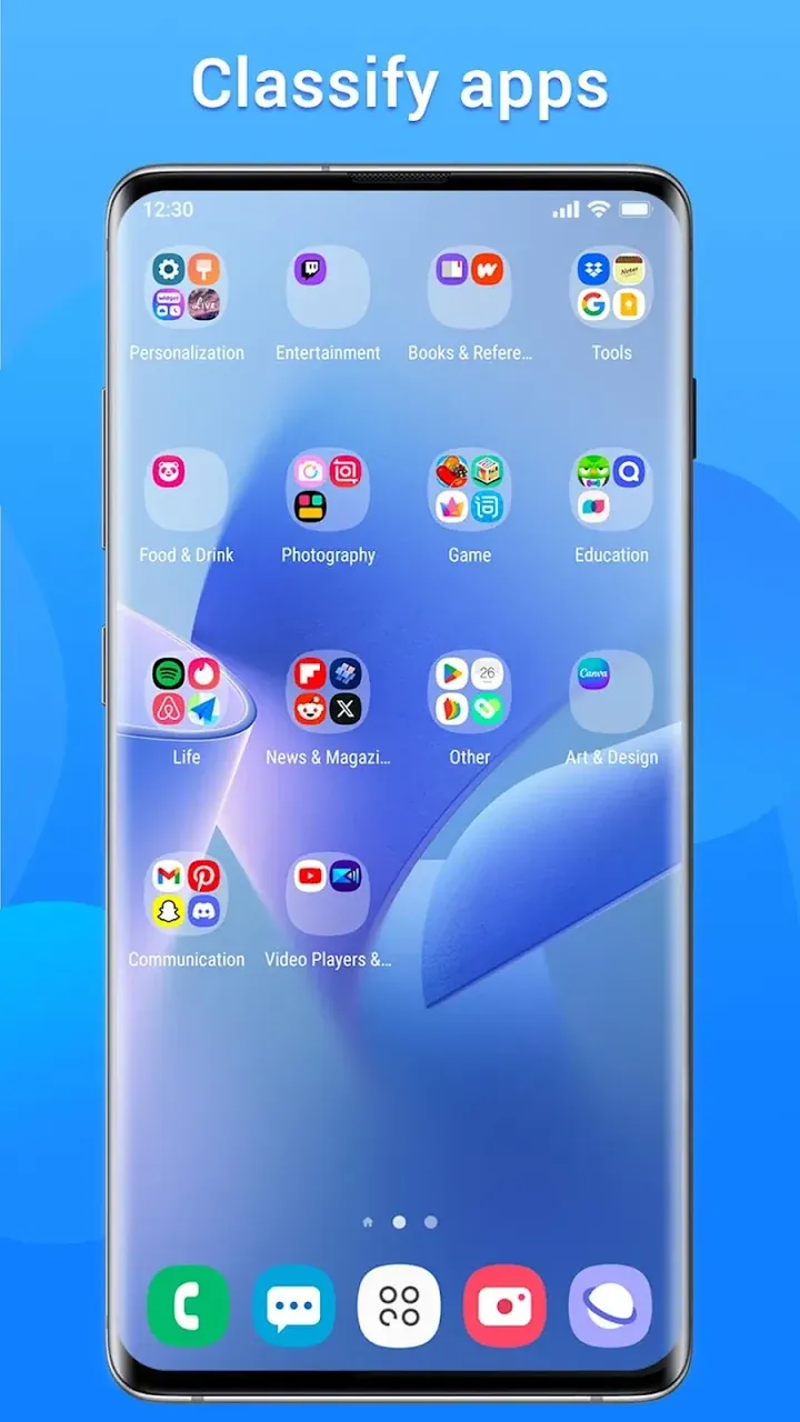 Capture d'écran 4 de Super S10 Launcher, Galaxy S10