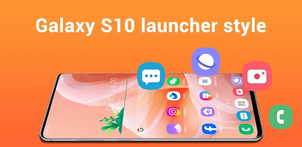 Capture d'écran 1 de Super S10 Launcher, Galaxy S10