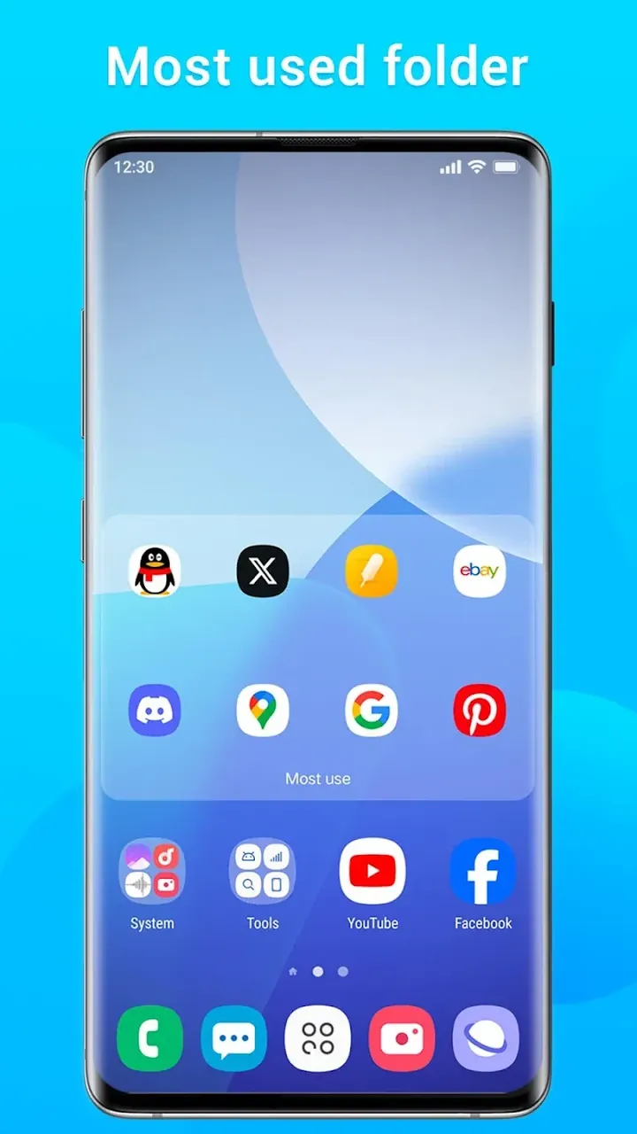Capture d'écran 5 de Super S10 Launcher, Galaxy S10