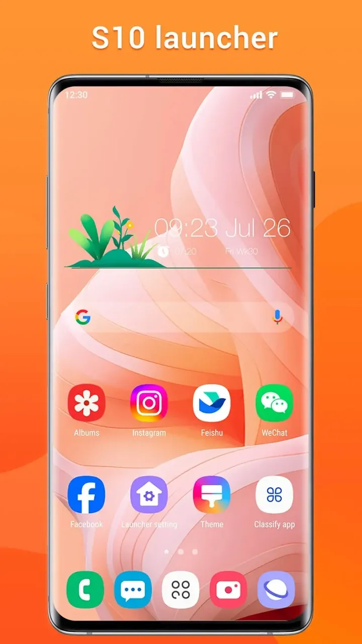 Capture d'écran 2 de Super S10 Launcher, Galaxy S10