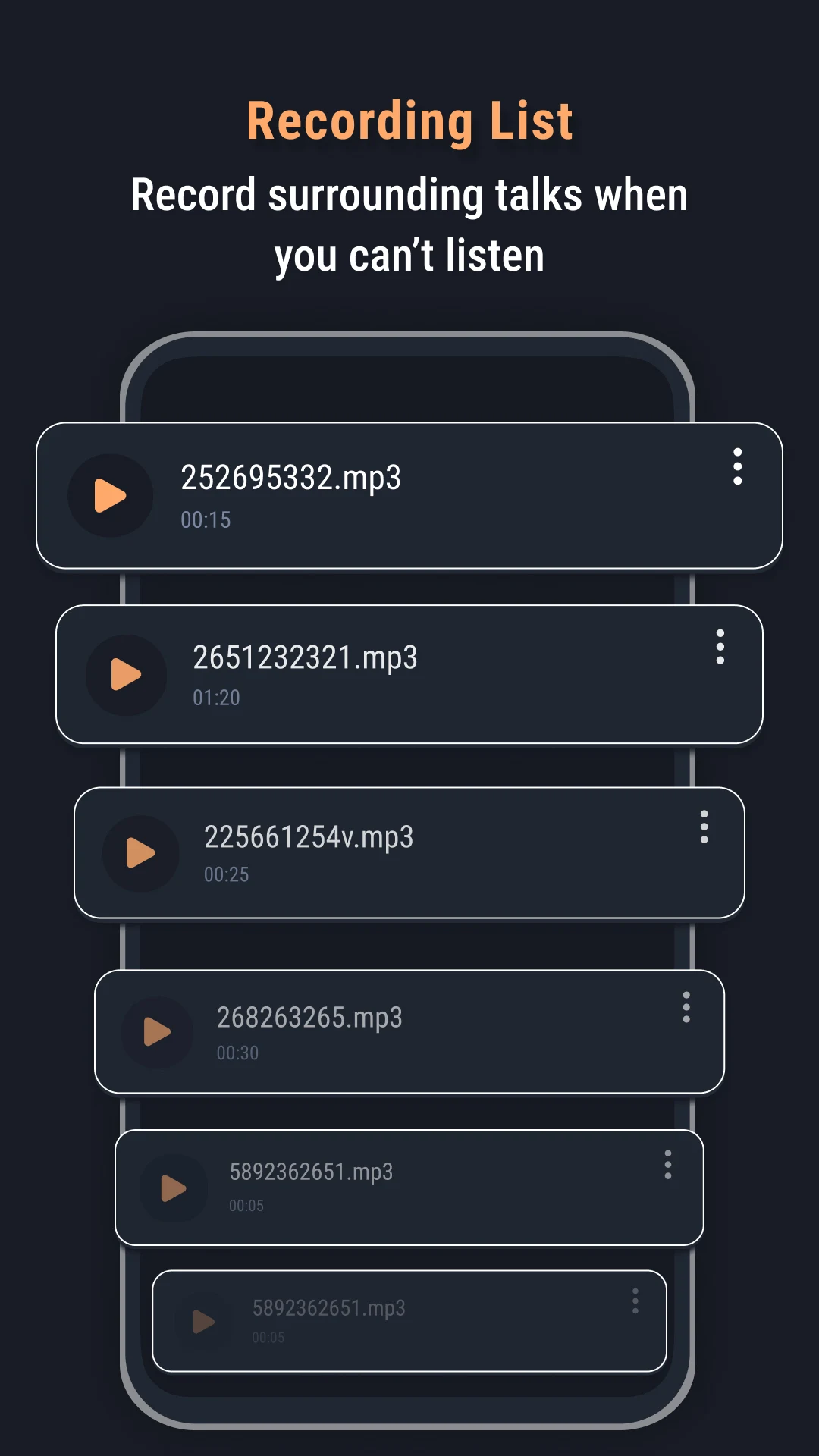 Capture d'écran Safe Hearing: Recording Aid 4