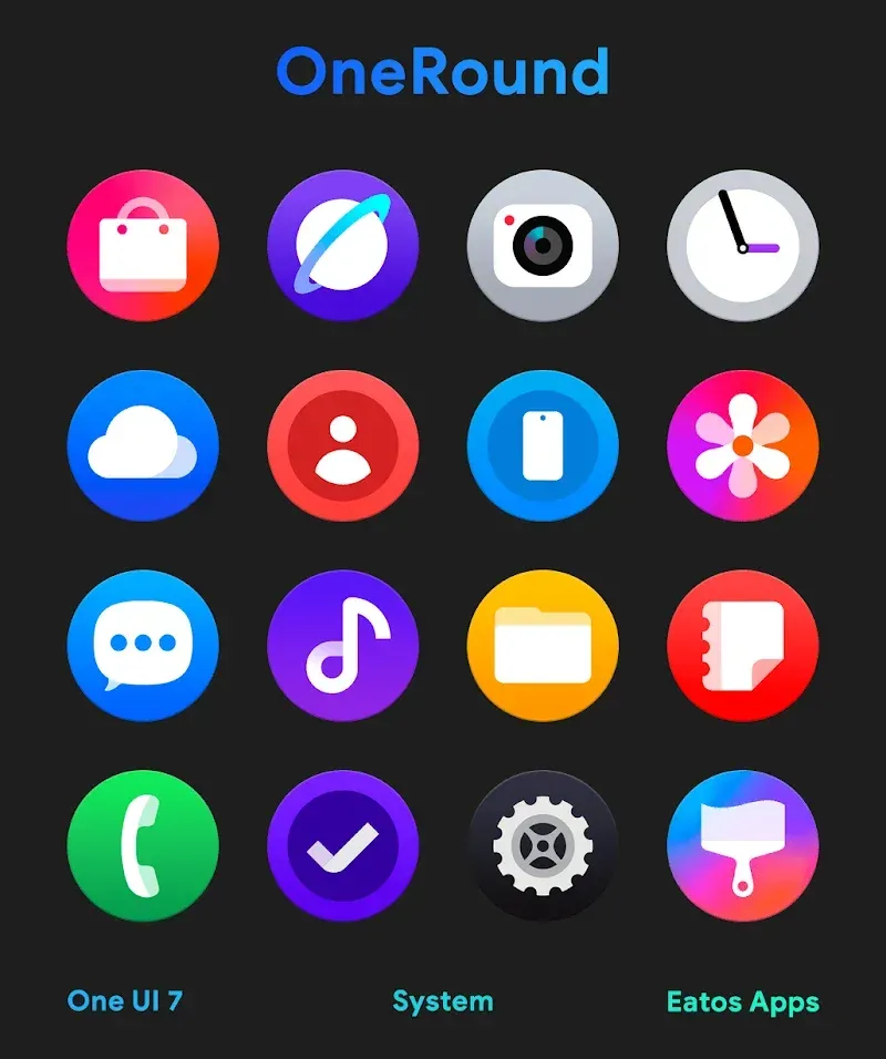 Capture d'écran OneRound 7 - Icon Pack 2