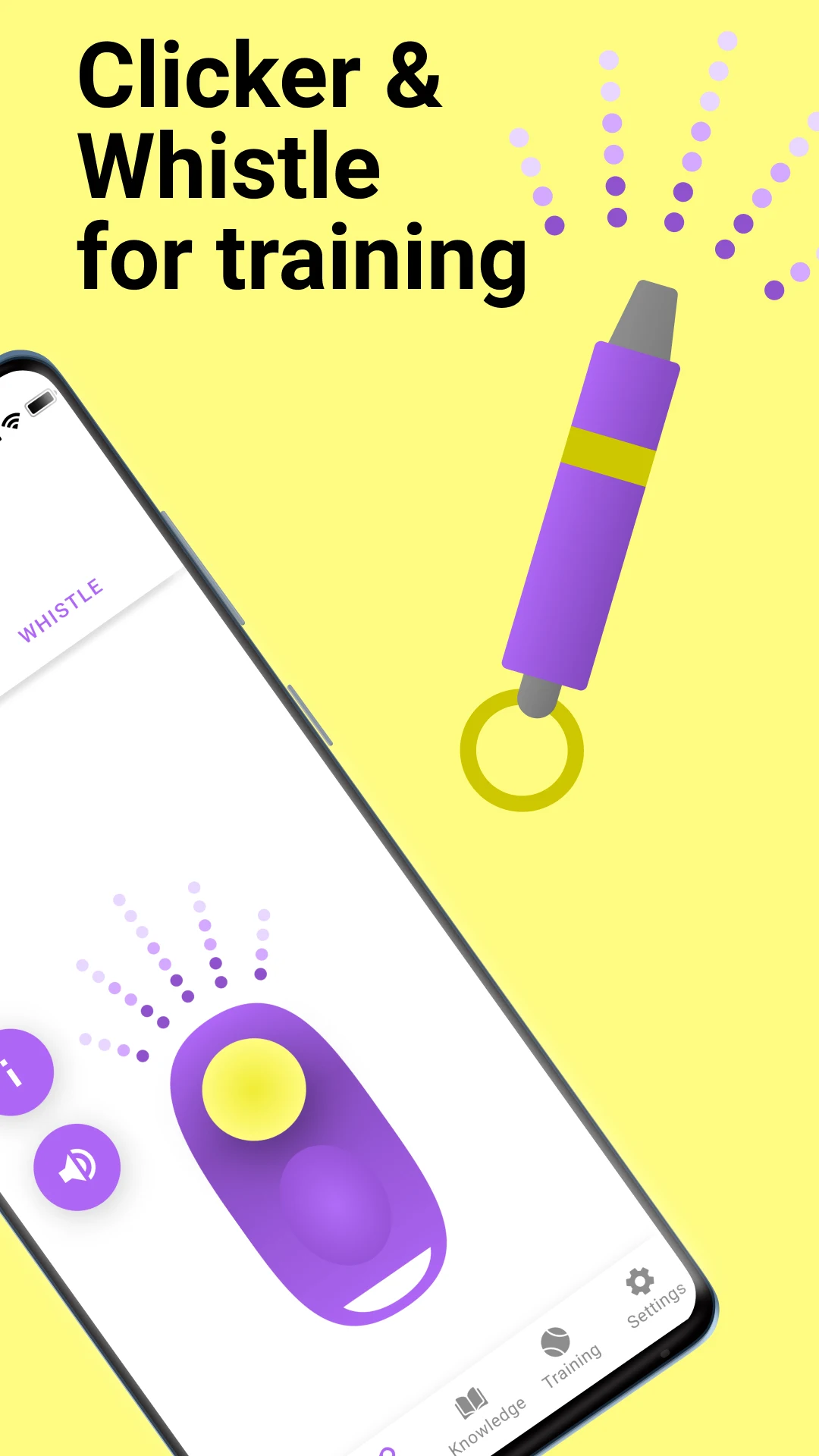 Capture d'écran 3 de l'application Dog whistle & training
