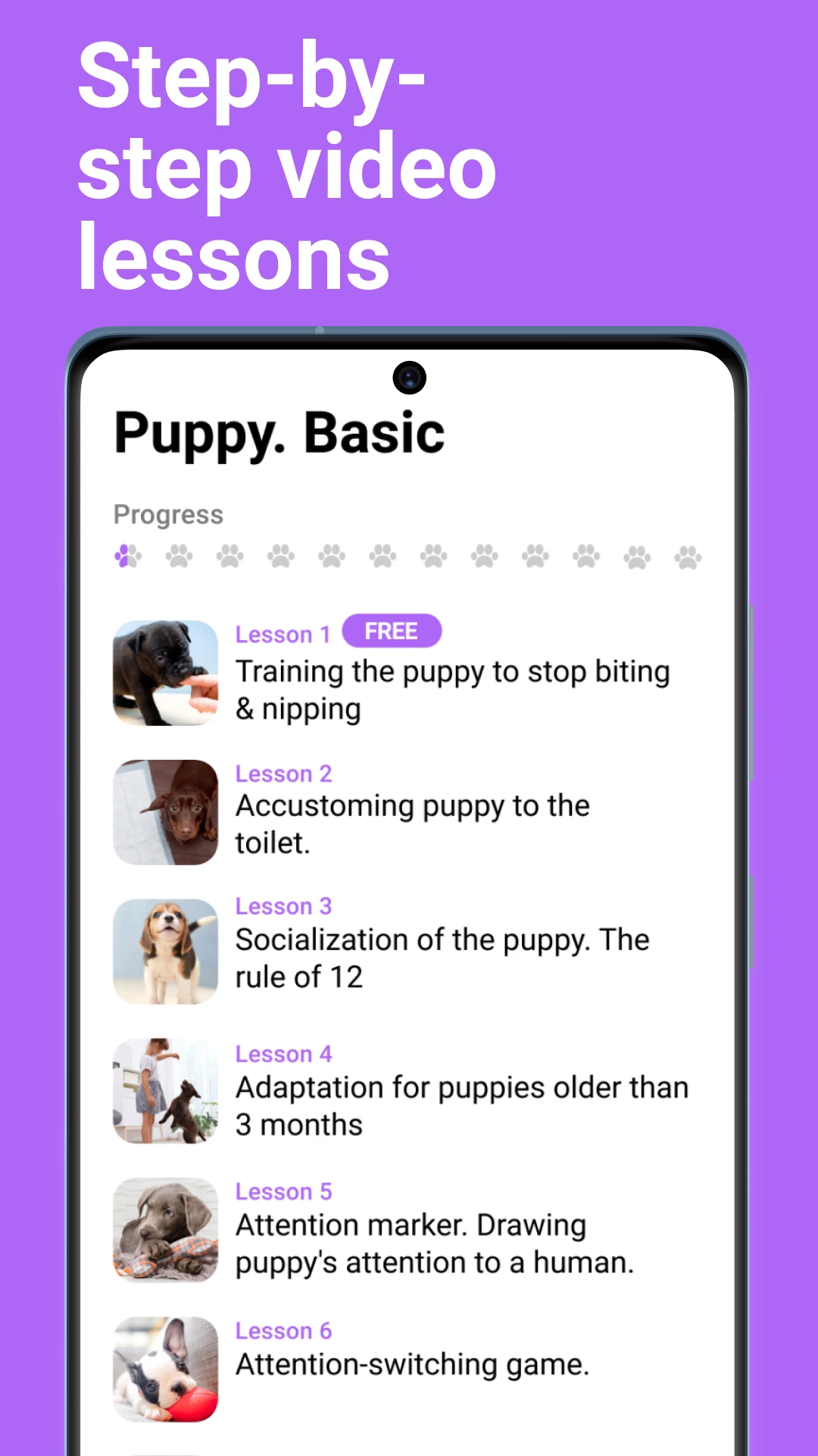 Capture d'écran 4 de l'application Dog whistle & training