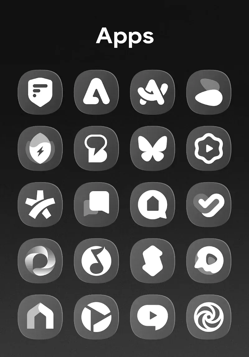 Capture d'écran OneGlass 8 - Icon Pack 5