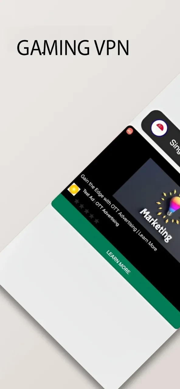 Capture d'écran de l'application Gaming VPN – Lower Ping Vpn 2