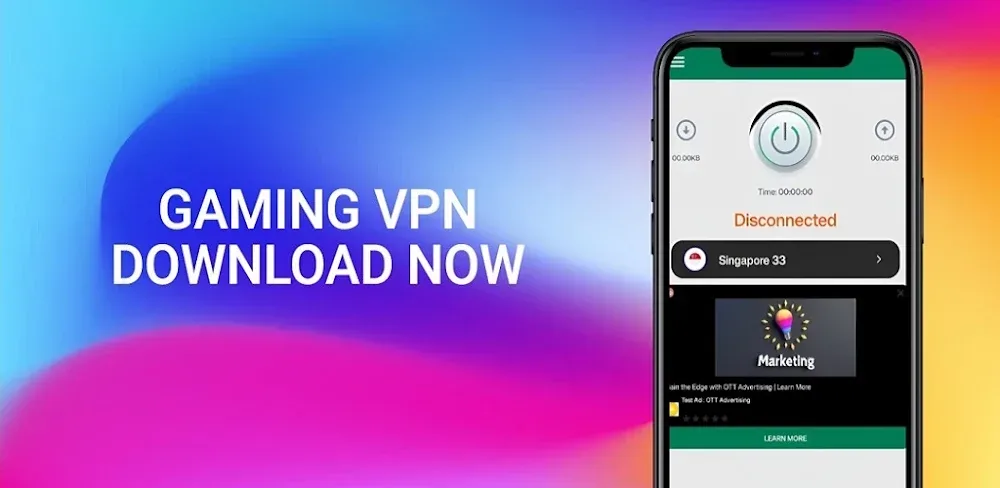 Capture d'écran de l'application Gaming VPN – Lower Ping Vpn 1