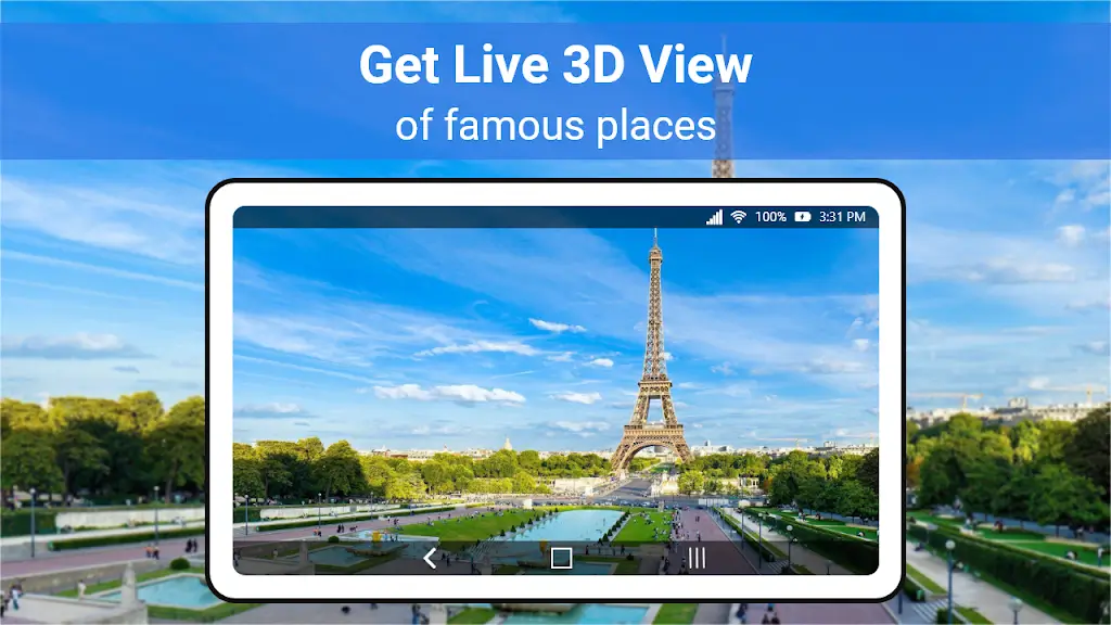 Capture d'écran de l'application Live Earth Map 7