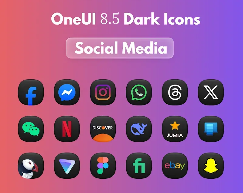 OneUi 8.5 Dark Icons screenshot 4